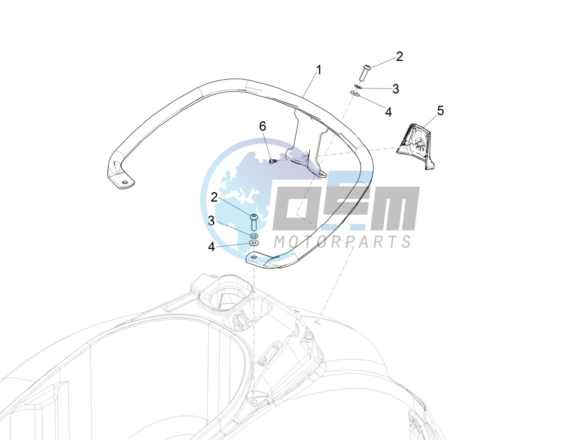 Rear luggage rack