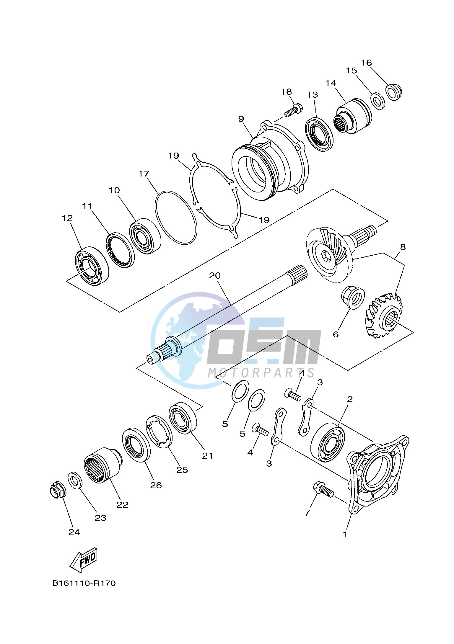 MIDDLE DRIVE GEAR