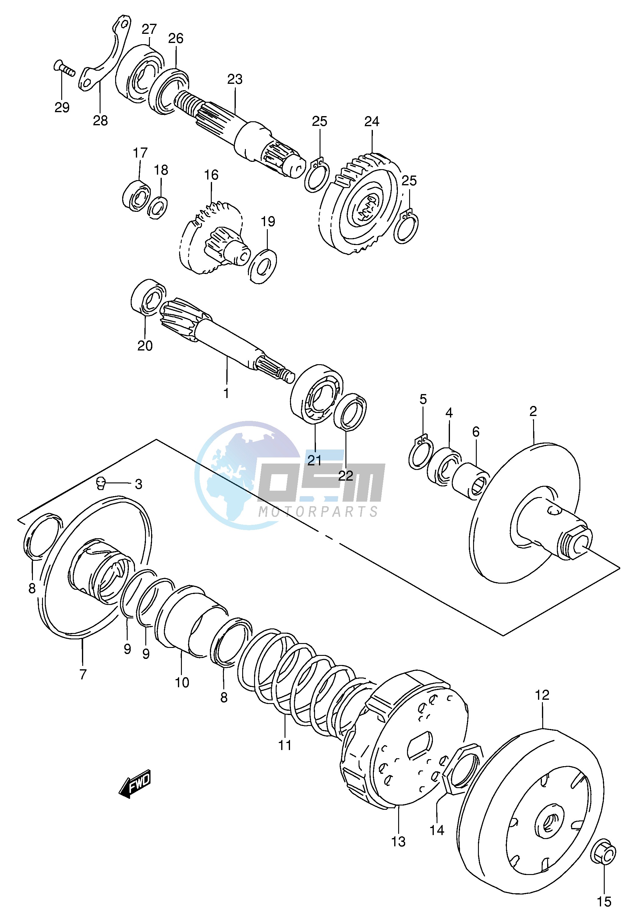 TRANSMISSION (2)(MODEL T V)