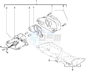 DNA 50 drawing Rear tail lamp