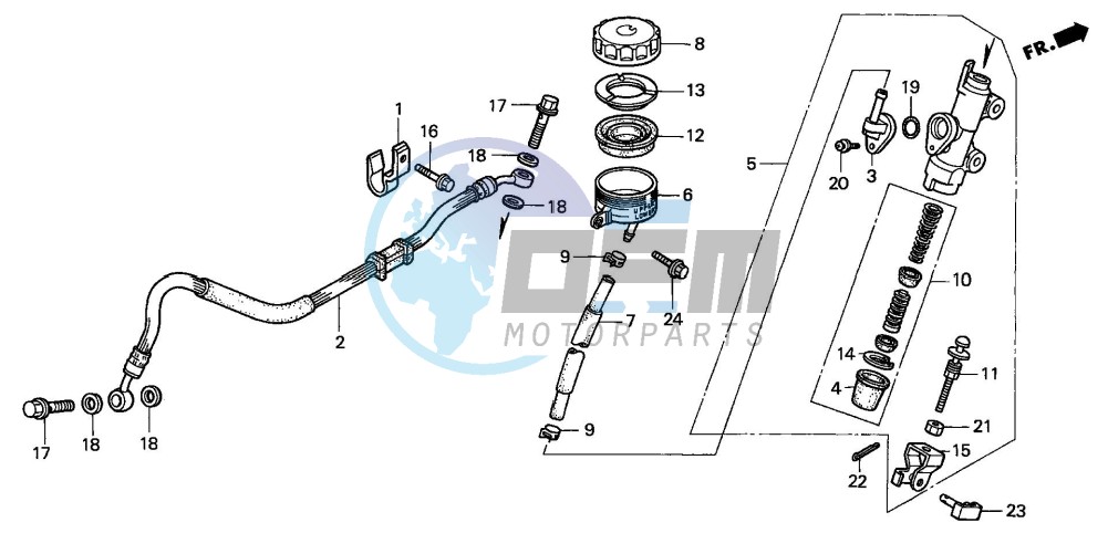 REAR BRAKE MASTER CYLINDER