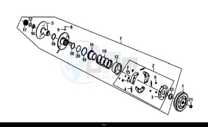 SYMPHONY ST 50 (XB05W4-EU) (E4) (L7-M0) drawing DRIVEN PULLEY ASSY