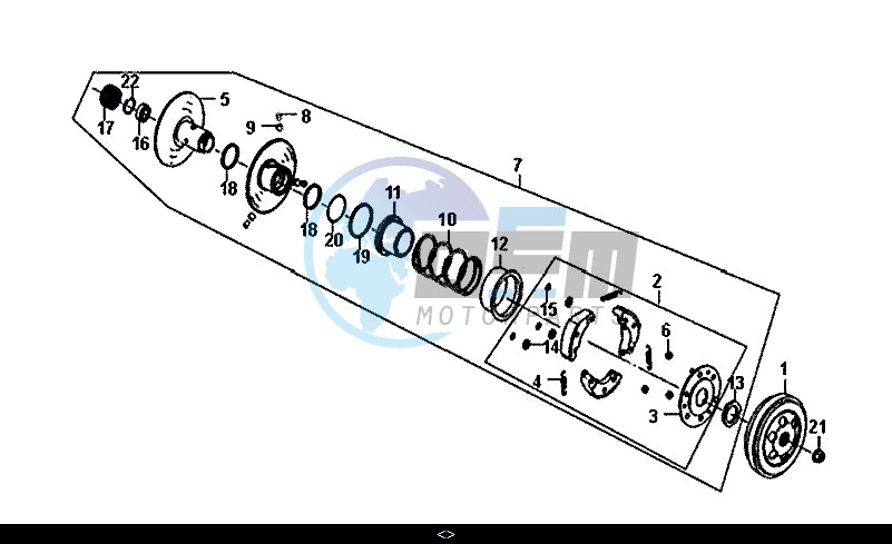 DRIVEN PULLEY ASSY