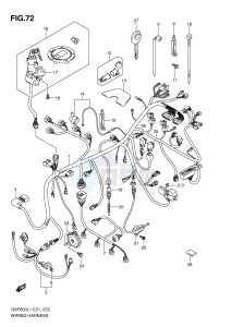 GSF650 (E21) Bandit drawing WIRING HARNESS (GSF650SUL1 E21)