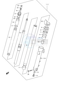 GSF1200 (E2) Bandit drawing FRONT DAMPER (GSF1200SK1 SK2 SK3 SK4 SK5 SZK5)