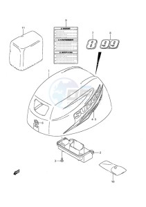 DF 9.9A drawing Engine Cover