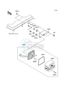 MULE_600 KAF400B9F EU drawing Taillight(s)