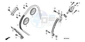 CB600FAC drawing CAM CHAIN/ TENSIONER