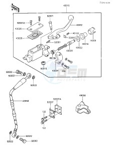 KX 125 E [KX125] (E1) [KX125] drawing FRONT MASTER CYLINDER