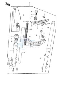 KZ 1300 B [B2] drawing FRONT FORK