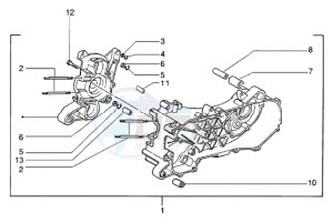 NRG 50 power DT drawing Crankcase