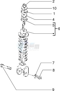 Skipper 150 my98 drawing Rear Shock absorber