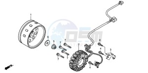 XL125V VARADERO drawing GENERATOR (XL125V7/8)