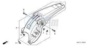 CRF450XC drawing REAR FENDER