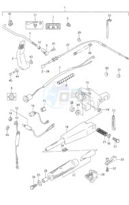 DF 9.9 drawing Tiller Handle