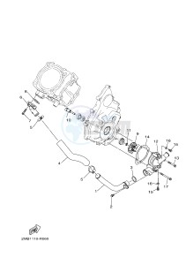 YXE700E YXE70WPAH WOLVERINE R-SPEC EPS (BW12) drawing WATER PUMP