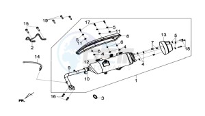 GTS 125I drawing EXHAUST