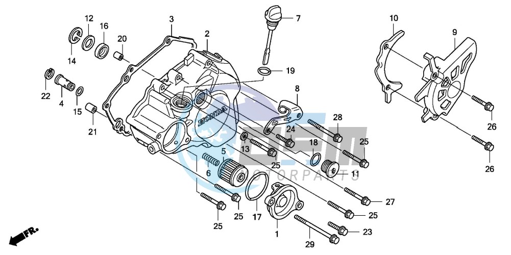 L. CRANKCASE COVER