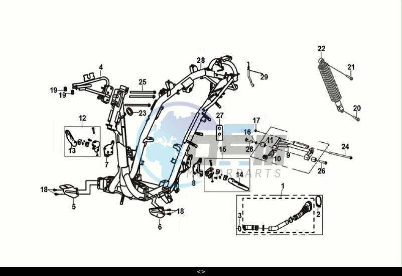 FRAME BODY - ENGINE MOUNT