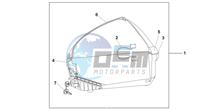 45L TOPBOX VERNI ER GREY METALLIC