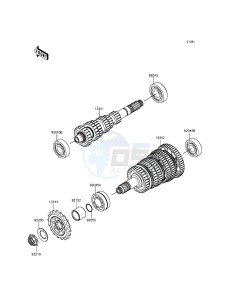 NINJA H2R ZX1000PGF EU drawing Transmission