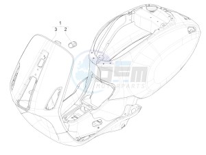 Sprint iGET 125 4T 3V ABS (EMEA) drawing Frame/bodywork