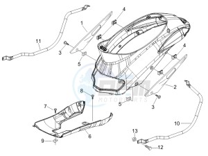 Liberty 125 4t Sport e3 drawing Side cover - Spoiler