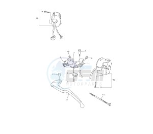 YZF R6 600 drawing HANDLE SWITCH AND LEVER 13SV-W-SG-H