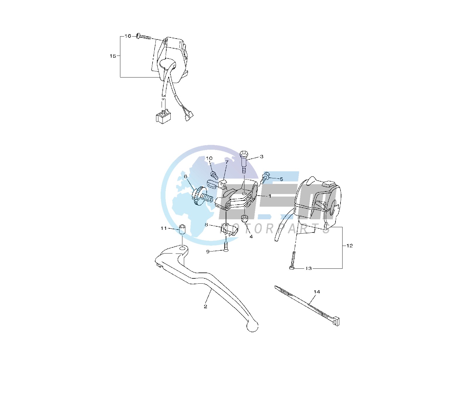 HANDLE SWITCH AND LEVER 13SV-W-SG-H