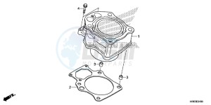 TRX500FA7G TRX500 Europe Direct - (ED) drawing CYLINDER