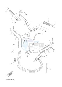 YN50FT NEO'S 4 (2ACL) drawing STEERING HANDLE & CABLE 1