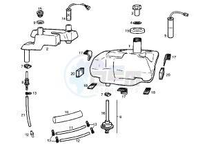 ATLANTIS O2 - 50 cc drawing FUEL TANK