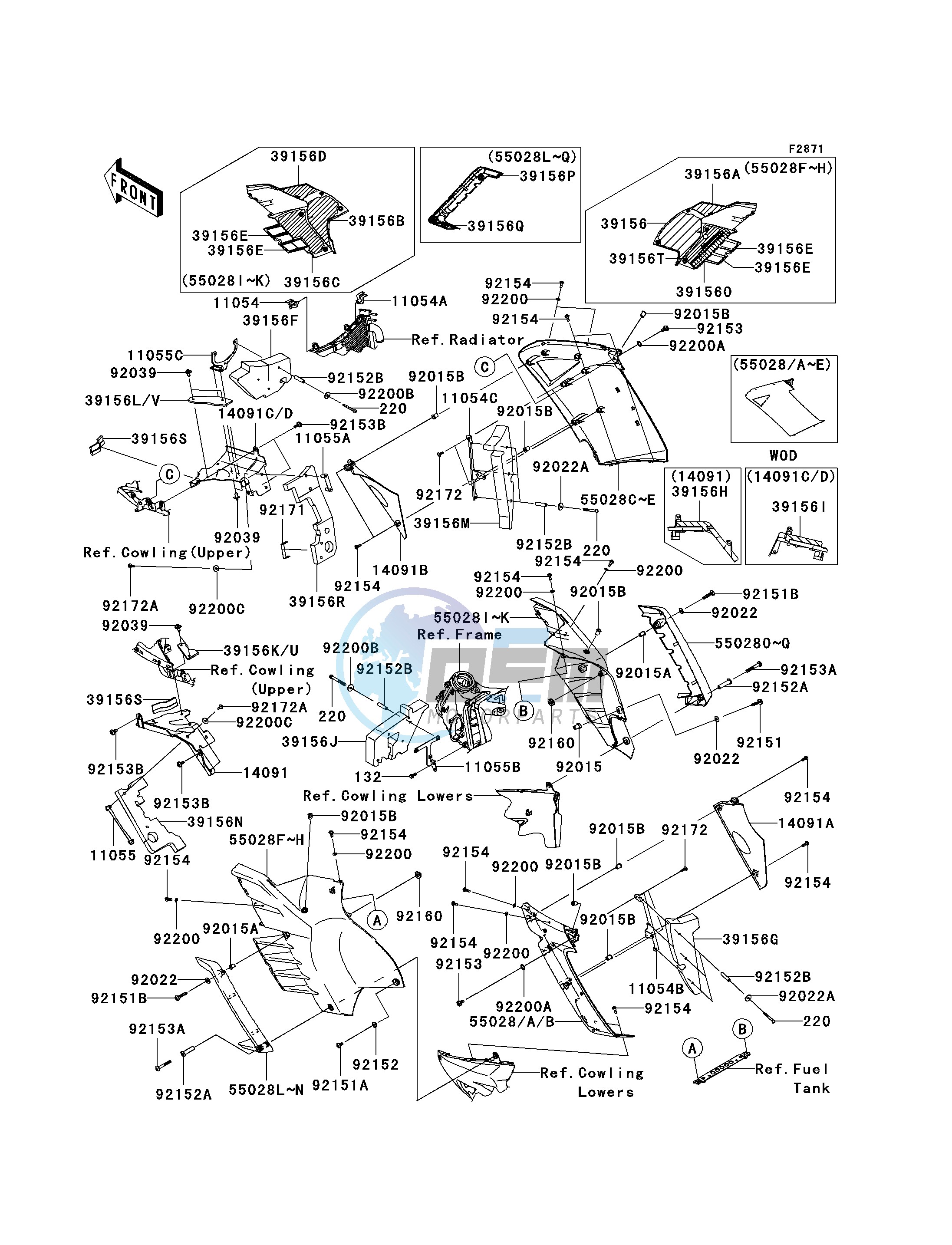 COWLING -- CENTER- -