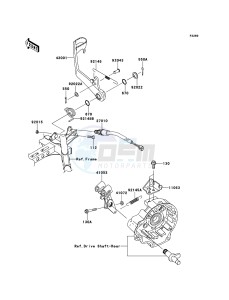 KVF750_4X4_EPS KVF750GCS EU GB drawing Brake Pedal