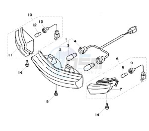 XC FLY ONE 150 drawing HEADLIGHT