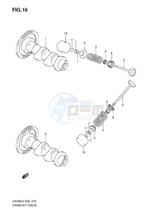 AN400 BURGMAN EU-UK drawing CAMSHAFT, VALVE