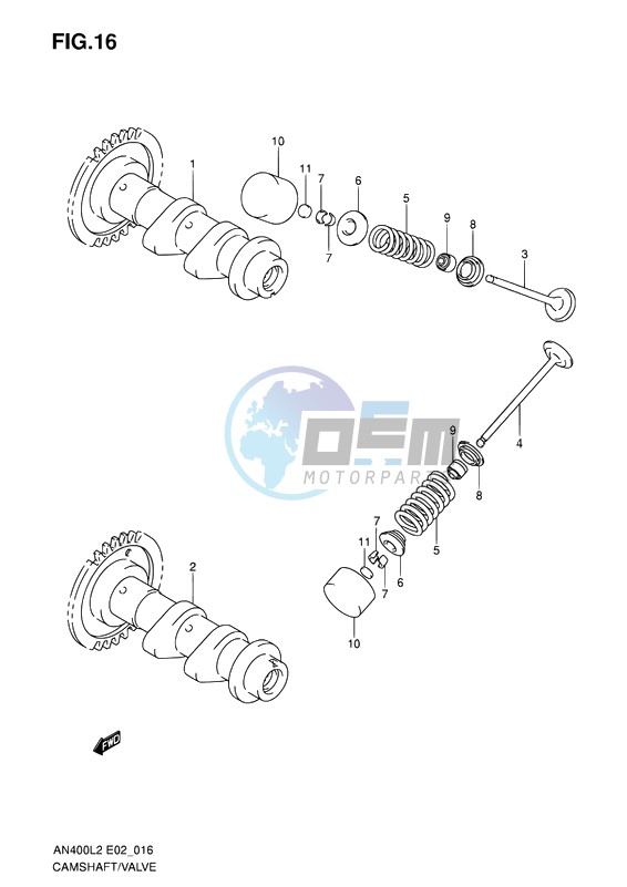 CAMSHAFT, VALVE