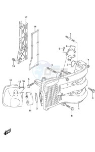 DF 50A drawing Intake Manifold/ Silencer/Exhaust Cover