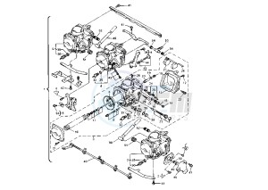 XJ S DIVERSION 600 drawing CARBURETOR