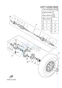 YXM700ES YXM70VPSG VIKING EPS SPECIAL EDITION (B42B) drawing FRONT WHEEL