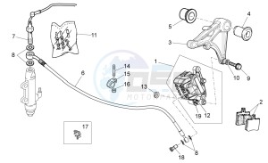 Nevada Classic 750 drawing Rear brake caliper