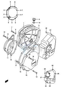 GSF1200A (E18) drawing CRANKCASE COVER