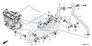 CB1000RF CB1000R 2ED drawing WATER PIPE