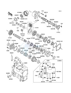 KLF300 4x4 KLF300-C17 EU GB drawing Front Bevel Gear