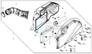 JOYRIDE 200 drawing AIRFILTER