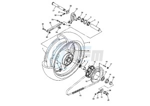 FZS 1000 drawing REAR WHEEL