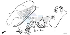 NSS125ADF Forza 125 - NSS125AD UK - (E) drawing SEAT