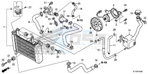 CBR125RSF CBR125RS E drawing RADIATOR