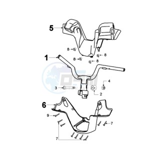 ELYSEO DM FR drawing HANDLEBAR