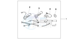 CB600F CB600F drawing GRIP HEATER SS/ON-OF